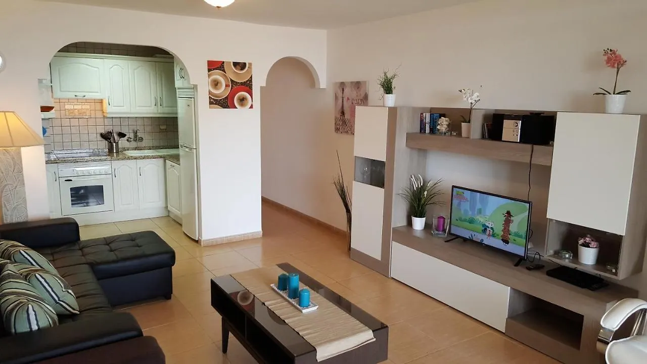 Apartment Jacaranda Close To The Beach, Sea-View, Pool, Wifi, Sat-Tv Arona  Spain